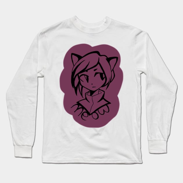 Meow meow Long Sleeve T-Shirt by Elizabeth_Tenebra